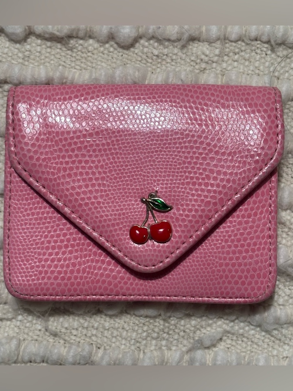 Urban Outfitters Pink Cherry Envelope Wallet